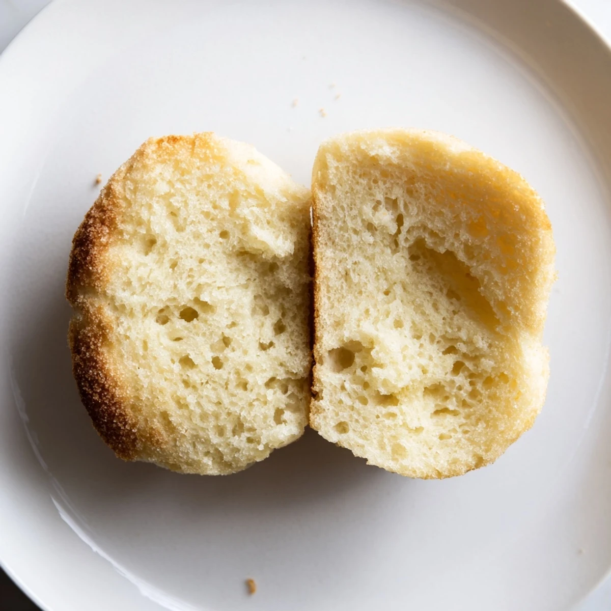 Golden, sheet pan English muffins dusted with cornmeal, ready to be toasted and enjoyed.