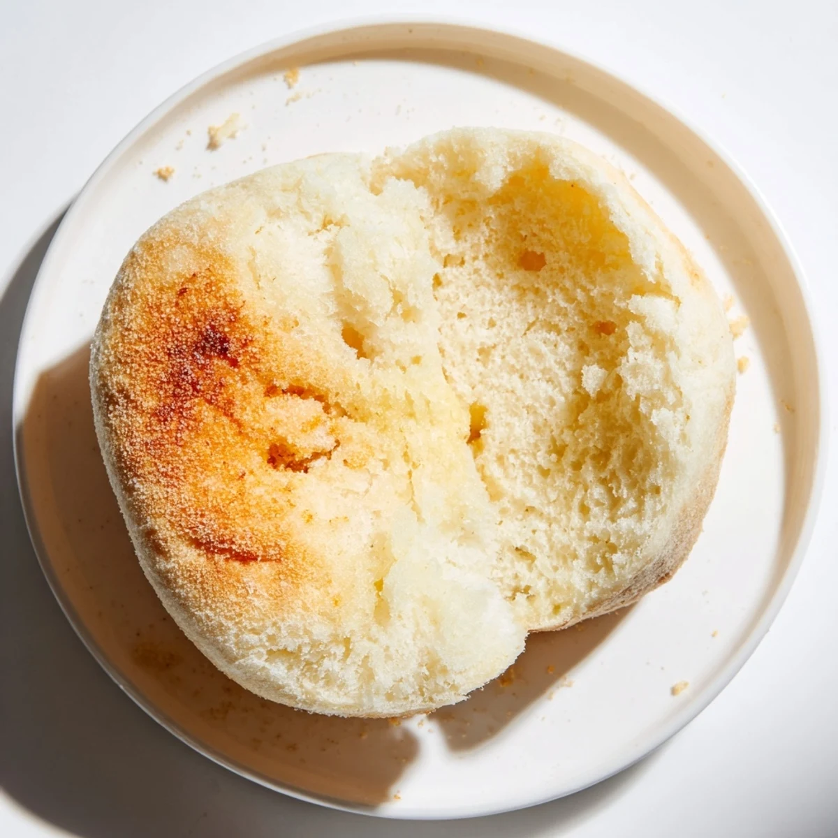 Fluffy and soft, these delicious sheet pan English muffins are ready to be split and topped.