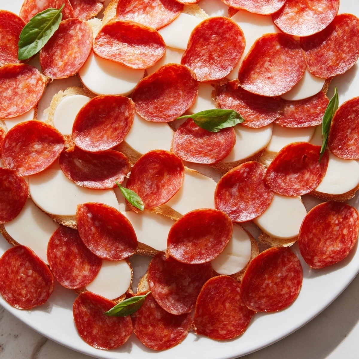 Dragon Scale appetizer: Overlapping pepperoni and cheese scales, baked golden and ready to serve.