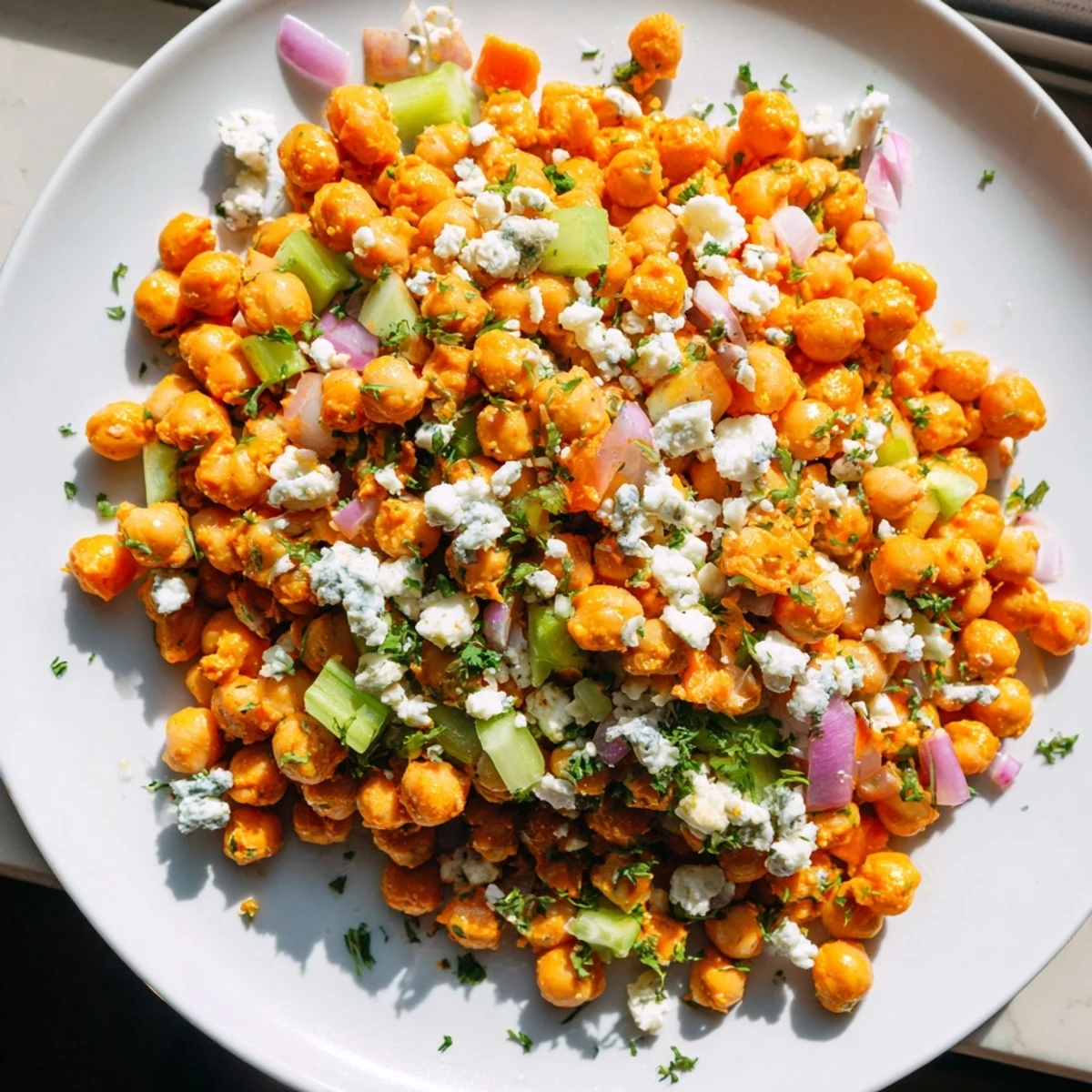 Buffalo Chicken Bean Salad