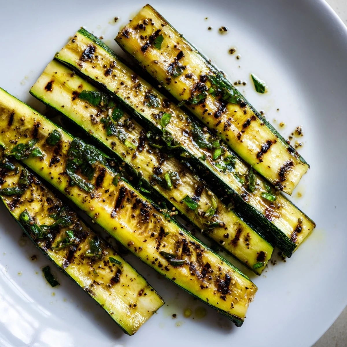Garlic Herb Grilled Zucchini
