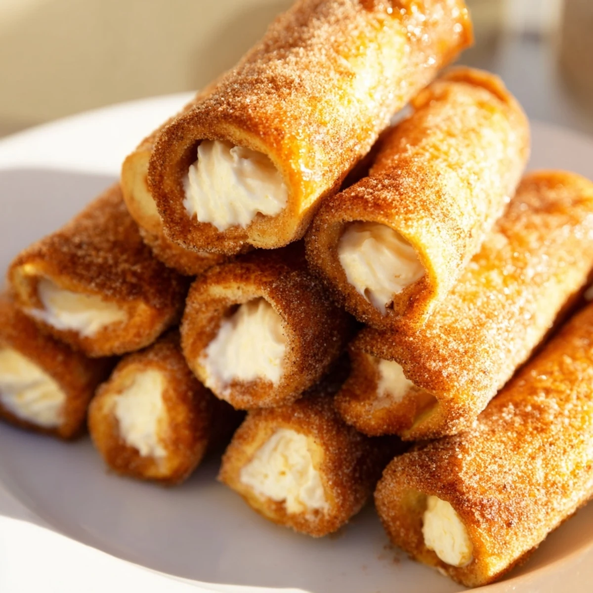 Golden, crisp Easy French Toast Roll-Ups feature a sweet jam filling, perfect for breakfast or snack.