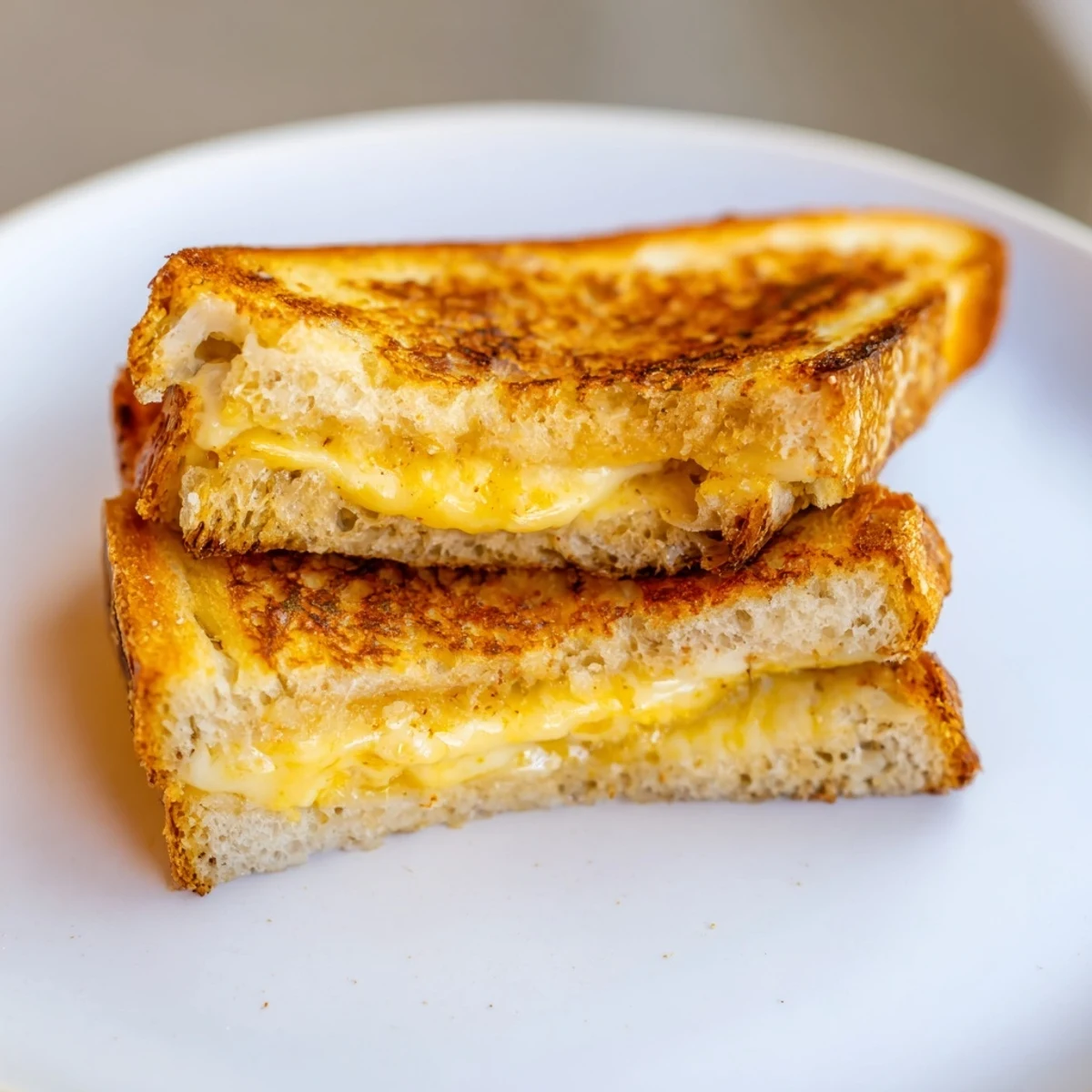 Warm, gooey Mayo Grilled Cheese, a classic American sandwich with a delightful, crusty texture.