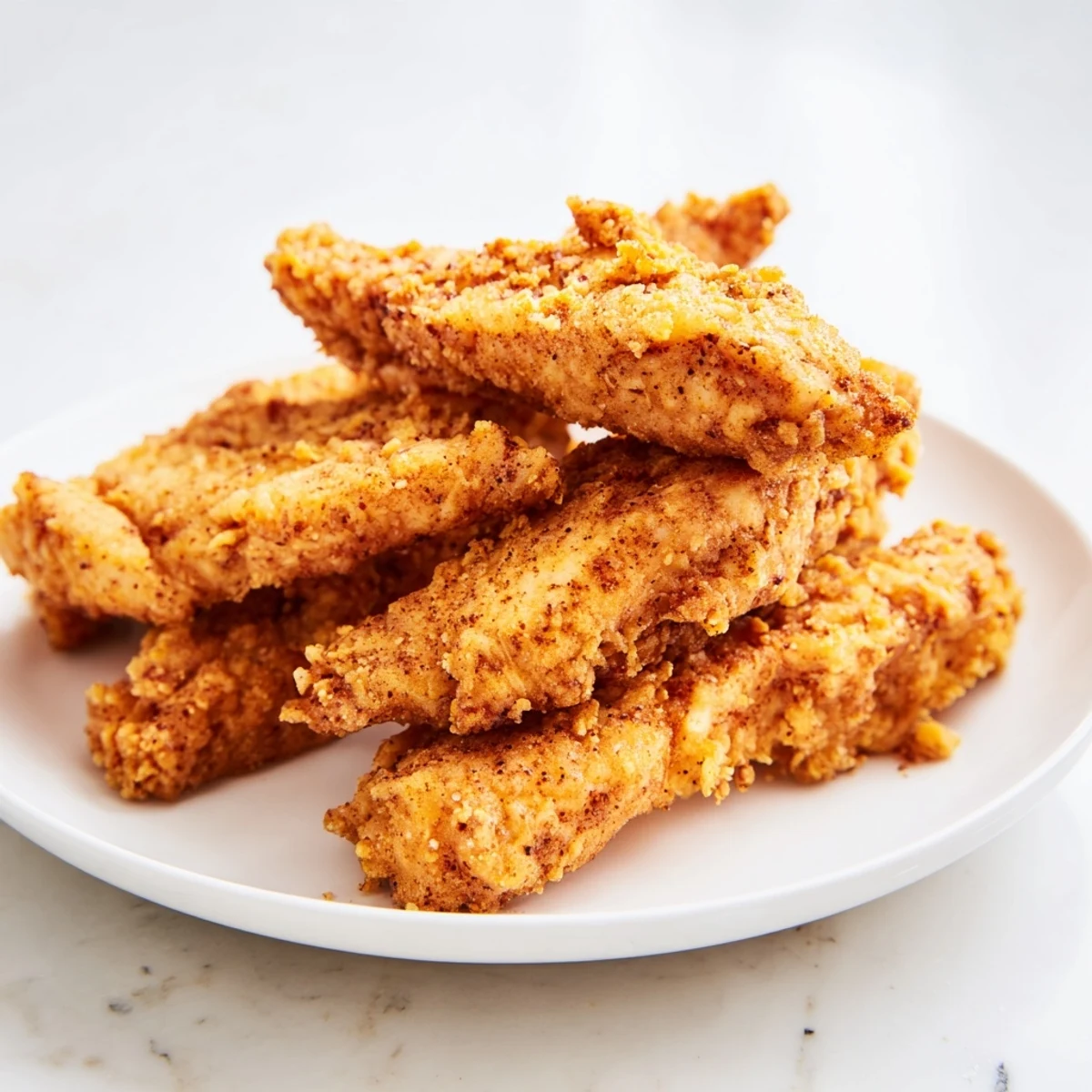 Plump, tender Buttermilk Fried Chicken Tenders, served hot, perfect with creamy dipping sauce for dinner.