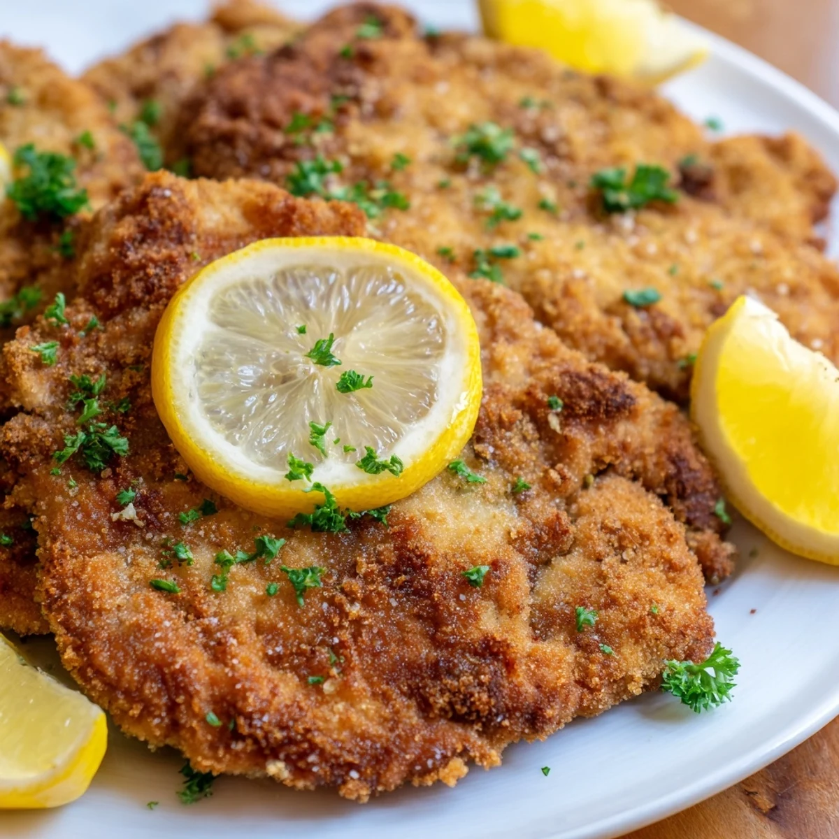 Imagine the perfectly fried Wiener Schnitzel: tender veal with a flavorful, crunchy breadcrumb crust.