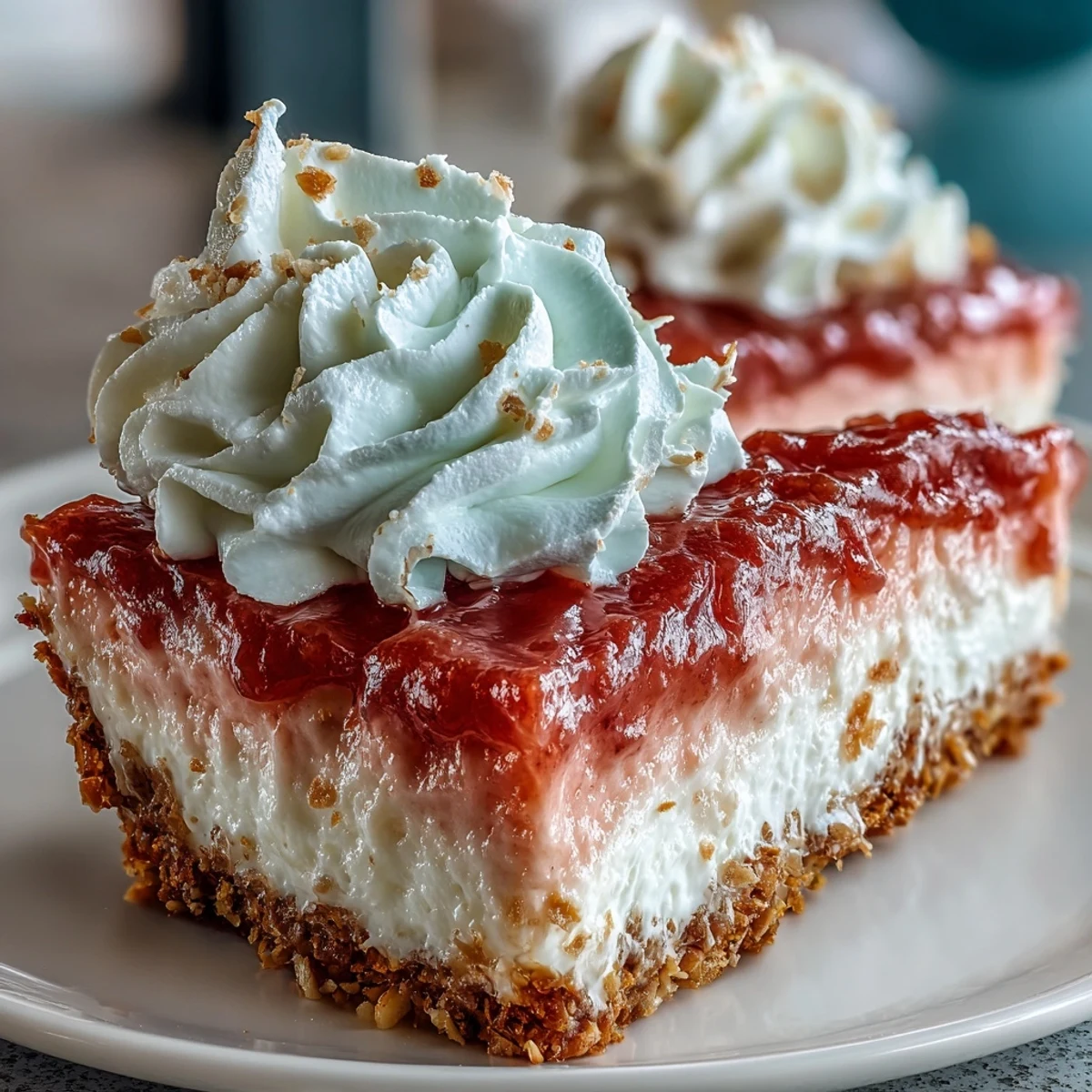 Served chilled on a summer table, Guava Cloud Pie is garnished with lime zest and extra macadamia nuts for crunch.