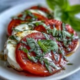 Caprese Salad Basil Oil Drizzle