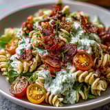 BLT Avocado Ranch Pasta Salad