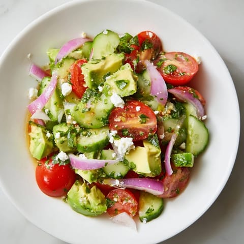 Fresh Cucumber Tomato Avocado