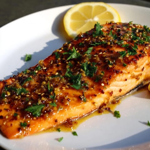 Honey Mustard Glazed Salmon
