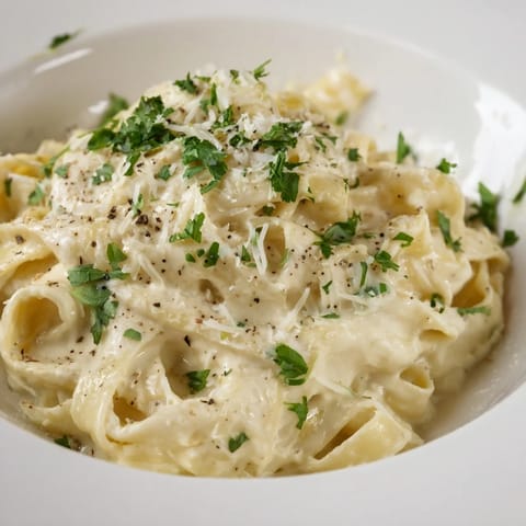 Pasta Alfredo Cottage Cheese