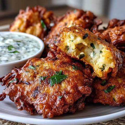 Crispy Spiced Cauliflower Bhajis