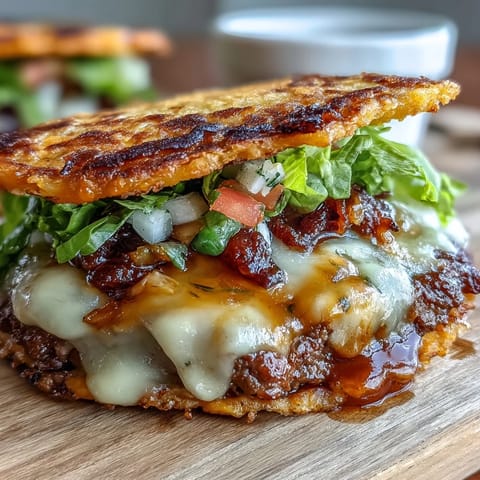 Mini Smash Burger Tacos