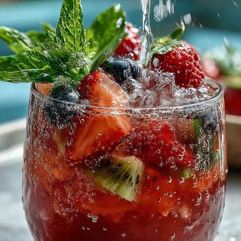A vibrant DIY lemonade station featuring sliced lemons, berries, pineapple, and mint for a fun, interactive beverage experience.  