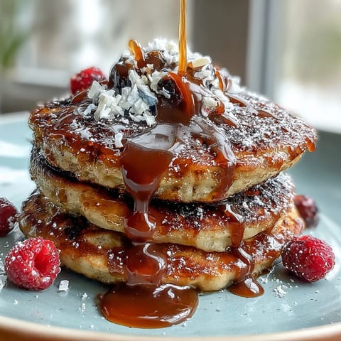 Lemon Blueberry Sourdough Pancakes