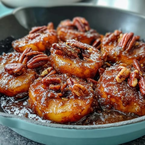 Soul Food Candied Yams Skillet with Brown Sugar - Rich, buttery yams glazed in a sweet cinnamon-spiced brown sugar syrup, cooked to tender perfection in a cast iron skillet.