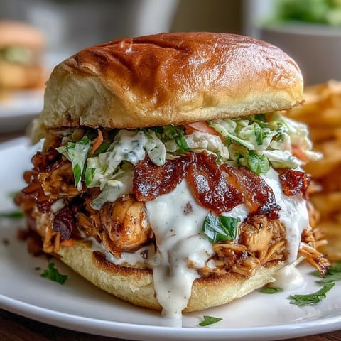 1. Tender Mississippi chicken sliders piled high with tangy coleslaw on soft slider buns, perfect for game day or casual gatherings.