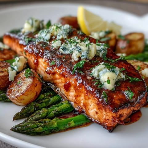 Garlic Butter Salmon Asparagus