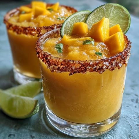 Frozen Mango Margarita Mocktail