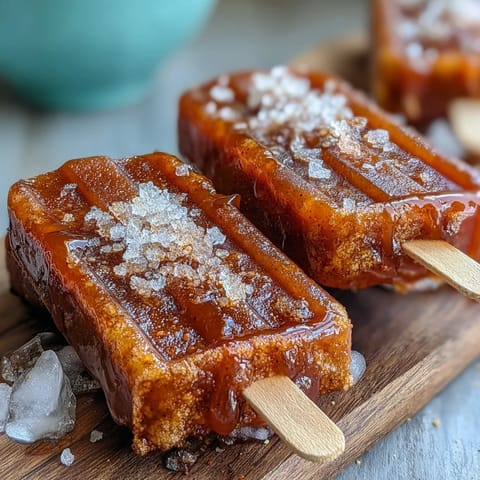 Spicy-sweet Fricy Mango Chamoy Popsicles with Tajin, a perfect summer treat.