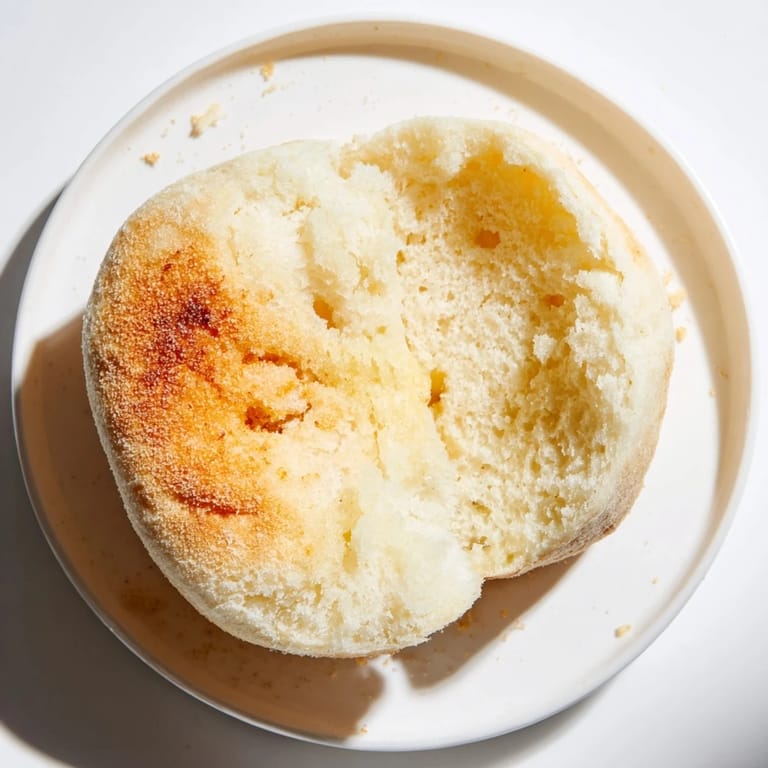 Fluffy and soft, these delicious sheet pan English muffins are ready to be split and topped.