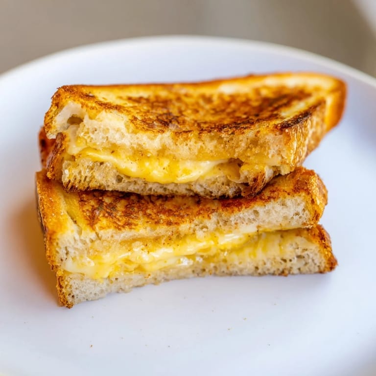 Warm, gooey Mayo Grilled Cheese, a classic American sandwich with a delightful, crusty texture.