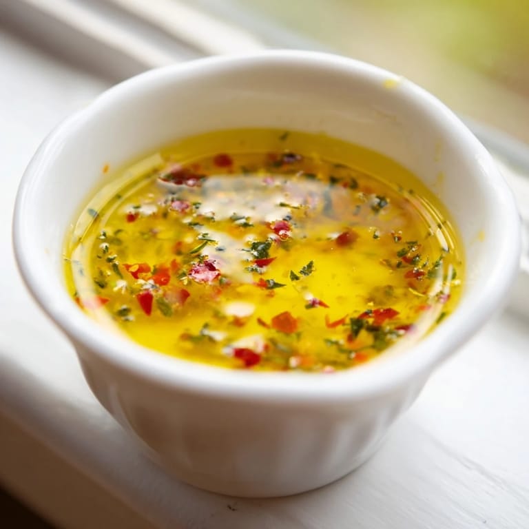 Fresh lemon and garlic Cowboy Butter Sauce simmering in a saucepan, ready for seafood or roasted vegetables.  