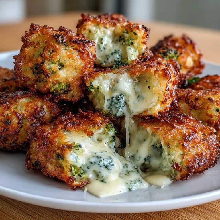Crispy broccoli and cheddar tots made in the air fryer, perfect as a healthy snack or kid-friendly appetizer.