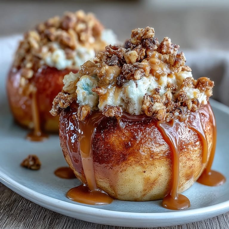 Fresh apple slices topped with creamy peanut butter drizzle and crunchy granola—perfect for a quick, healthy treat.