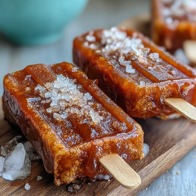Spicy-sweet Fricy Mango Chamoy Popsicles with Tajin, a perfect summer treat.