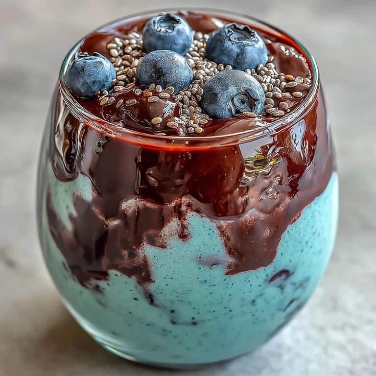 Blueberry Flaxseed Kefir Smoothie: Vibrant, healthy, and deliciously blended for breakfast.