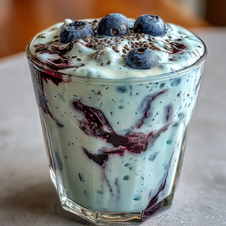 Enjoy this vibrant Probiotic Kefir Smoothie, a blended treat with fruit and seeds.