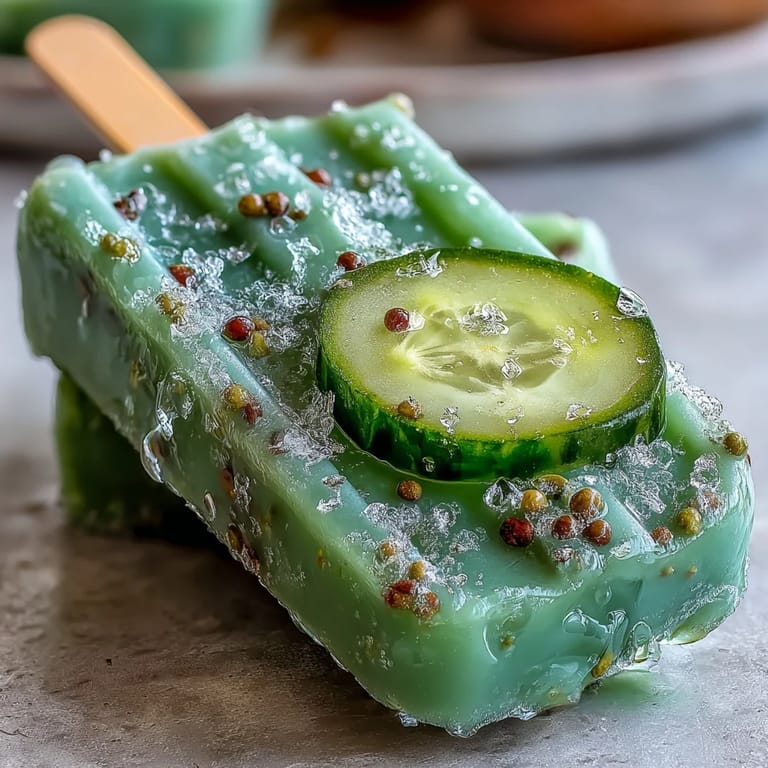 Enjoy these easy Pickle Juice Popsicles, a surprisingly delightful savory dessert.