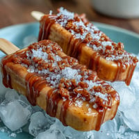 Vibrant Fricy Mango Chamoy Popsicles with Tajin, swirled and ready to freeze.