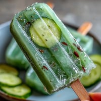 Viral TikTok Pickle Juice Popsicles, a refreshing frozen treat on a sunny day.